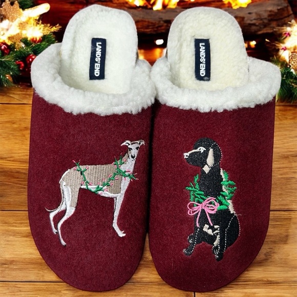 Lands End Women’s Sherpa Lined Clog House Slippers NWOT - Picture 1 of 8